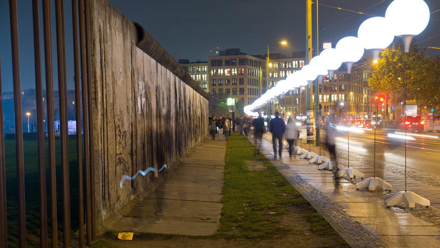 I palloni segnano 15 Km dell'ex confine tra Berlino est e ovest