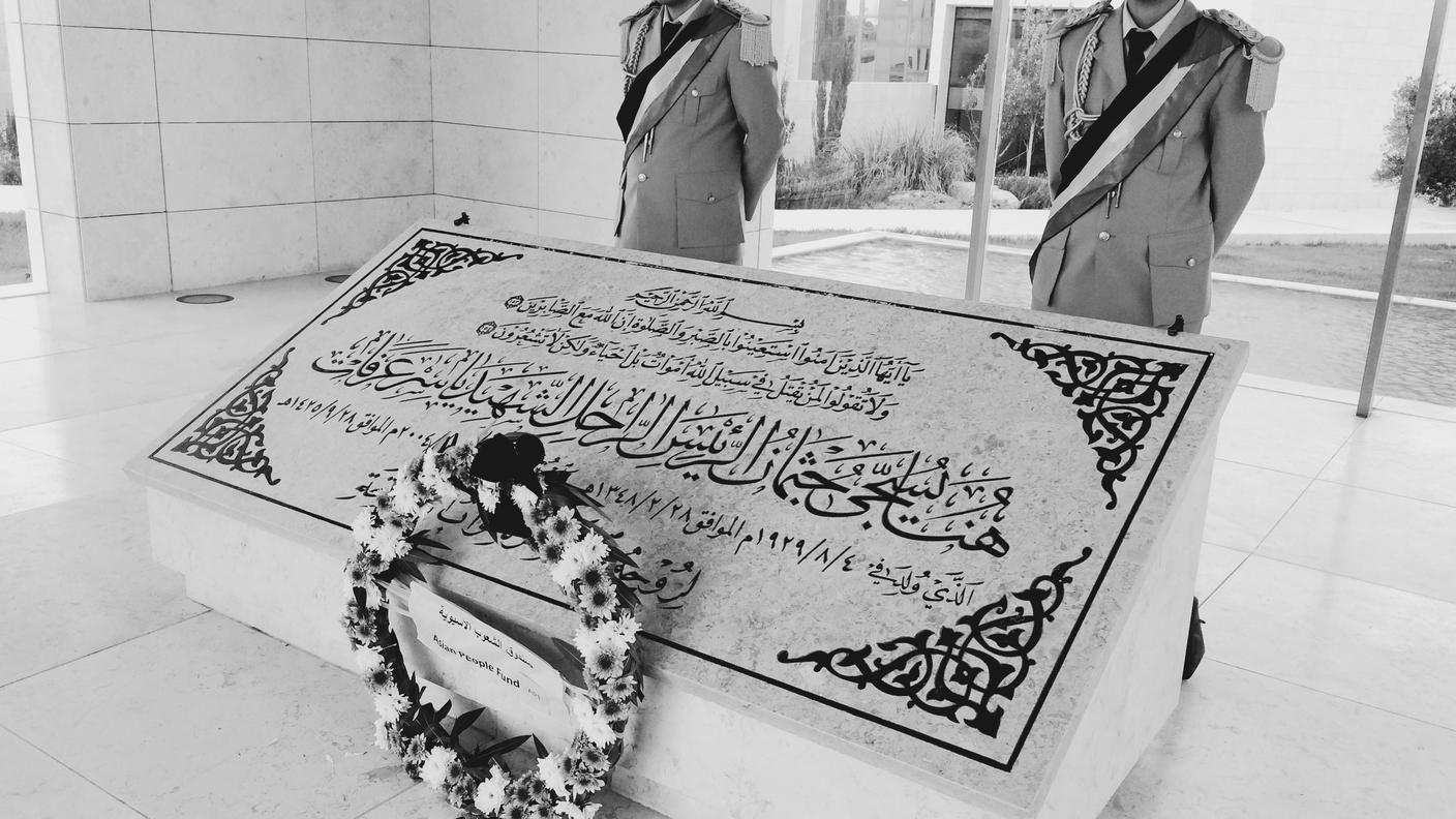 La tomba di Arafat, a Ramallah, accanto alla Muqata il quartier generale dell'ANP