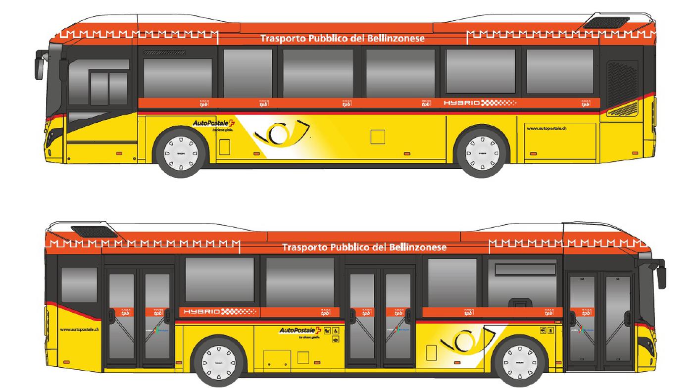 La nuova livrea dei bus urbani