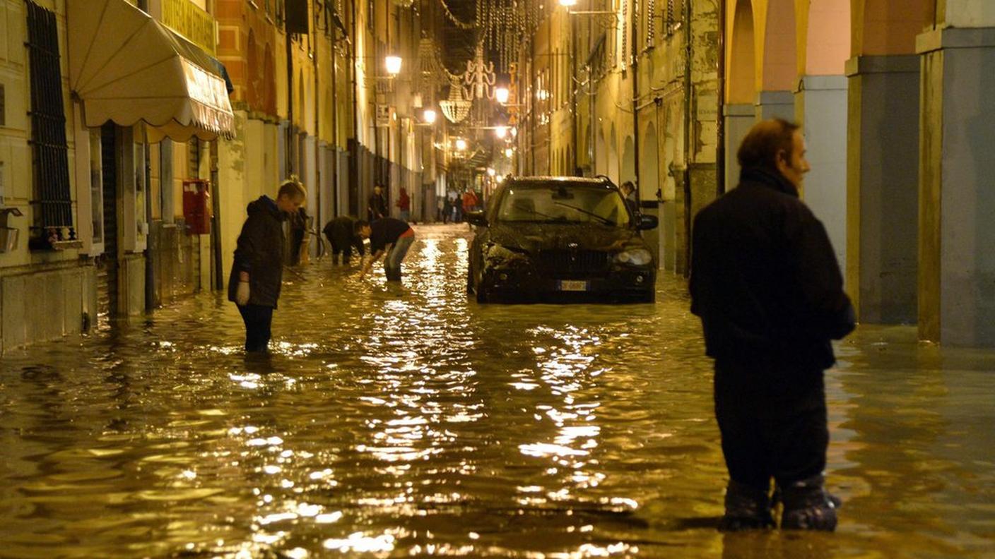 Chiavari sott'acqua