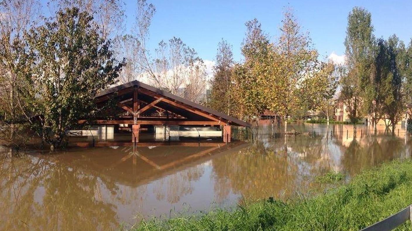 La struttura ricoperta dall'acqua