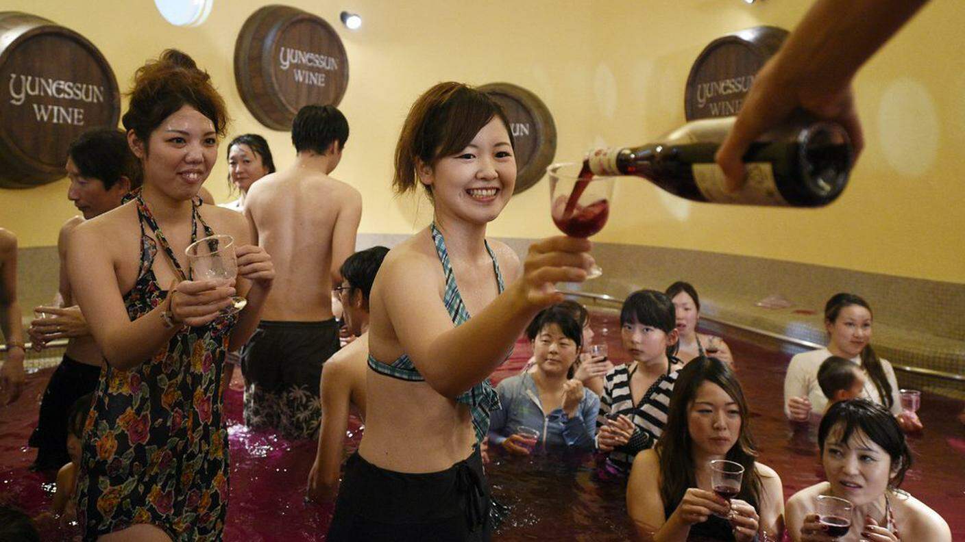 Giappone, il bagno nel Beaujolais Premier