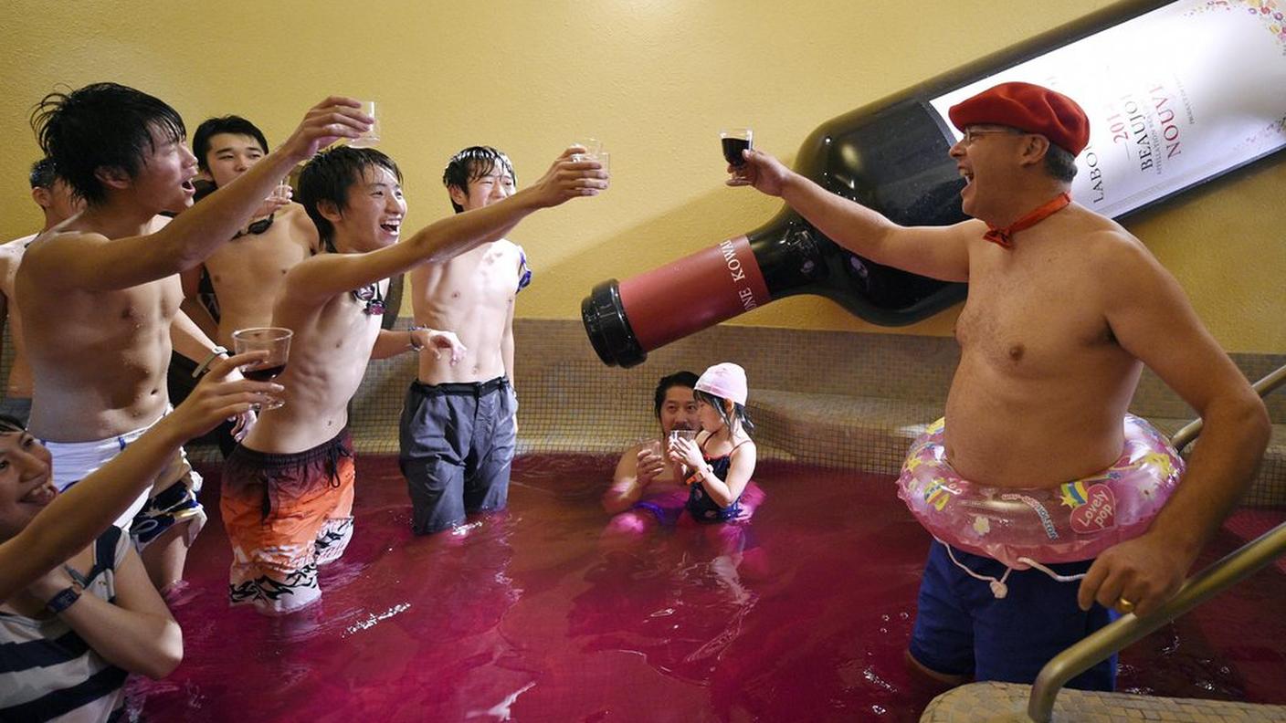 Giappone, il bagno nel Beaujolais Premier