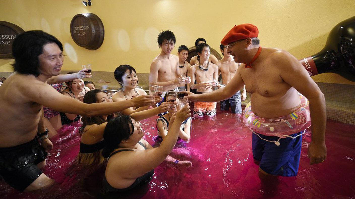 Giappone, il bagno nel Beaujolais Premier