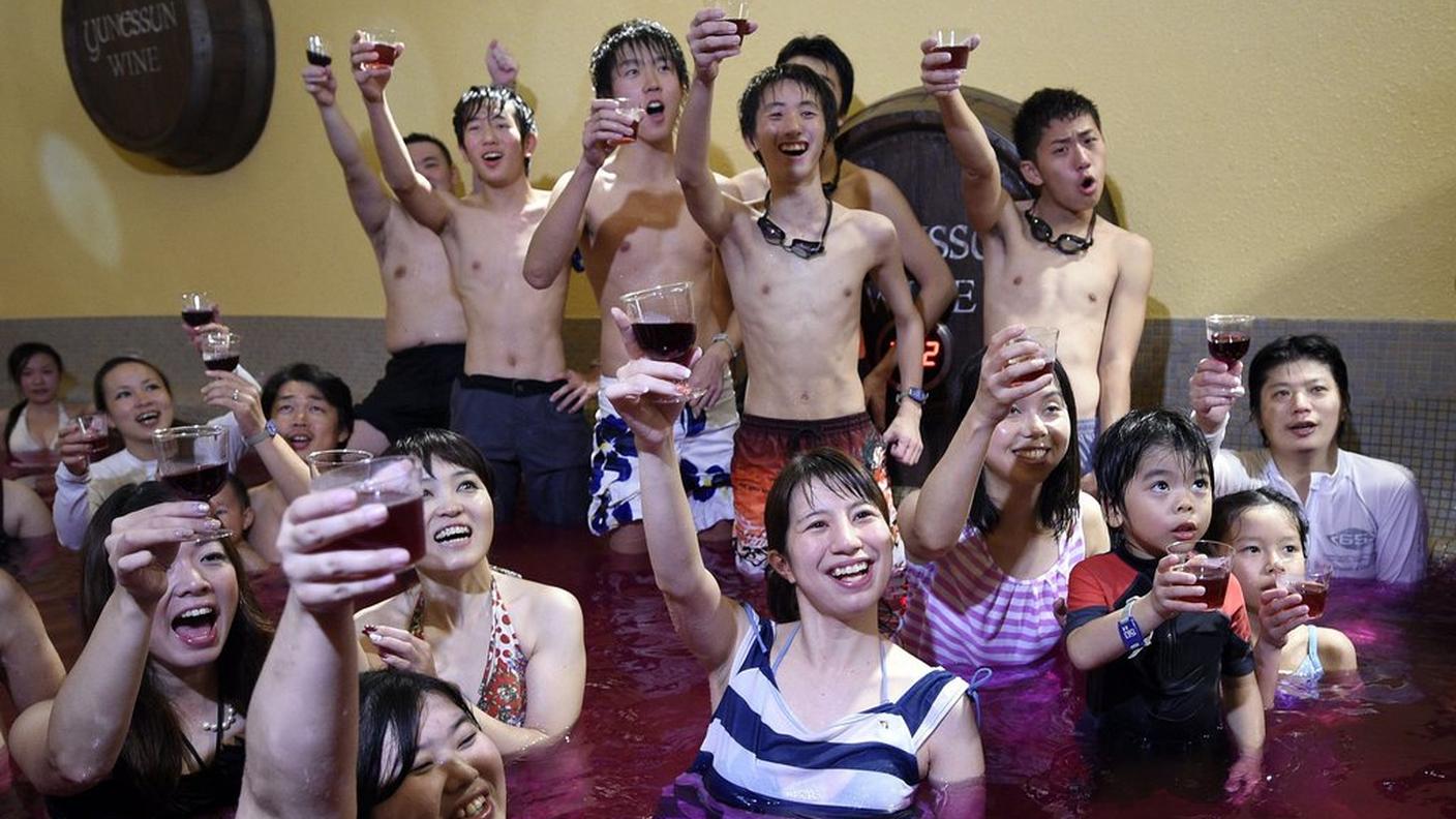 Giappone, il bagno nel Beaujolais Premier
