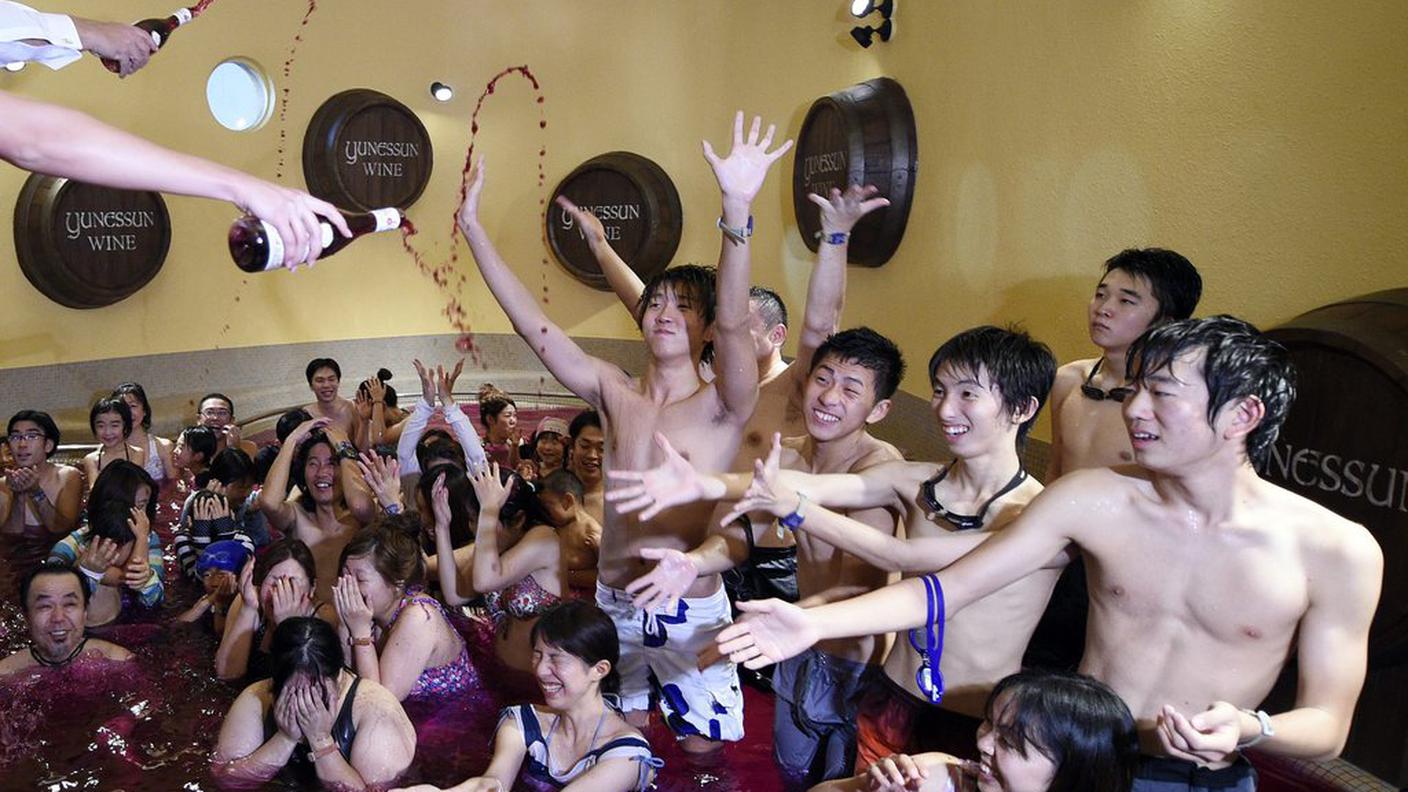 Giappone, il bagno nel Beaujolais Premier