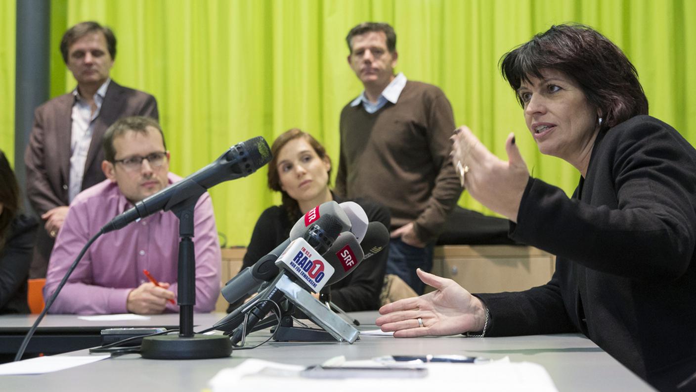 Doris Leuthard in conferenza stampa