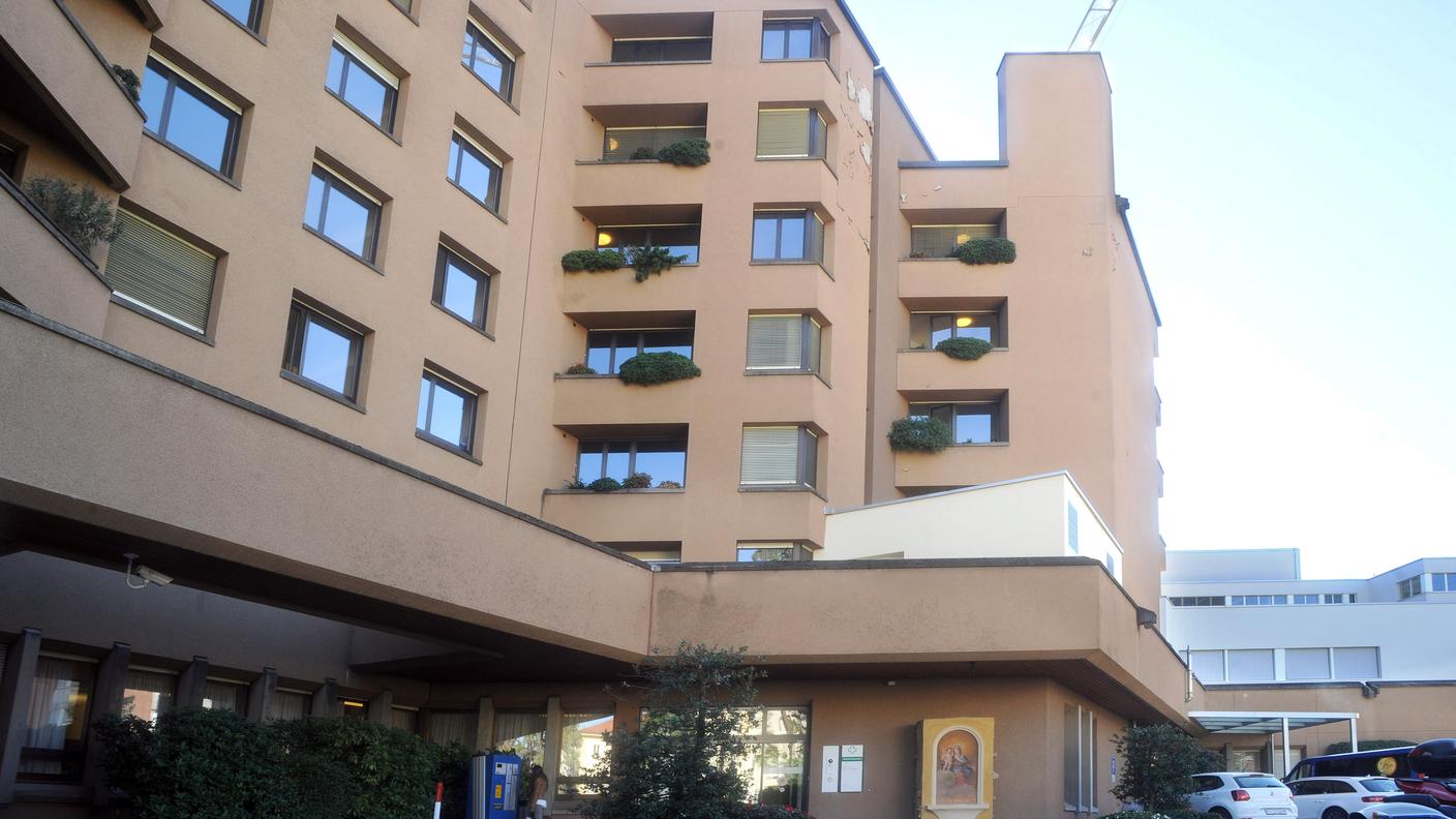 L'ingresso della Clinica Moncucco a Lugano 