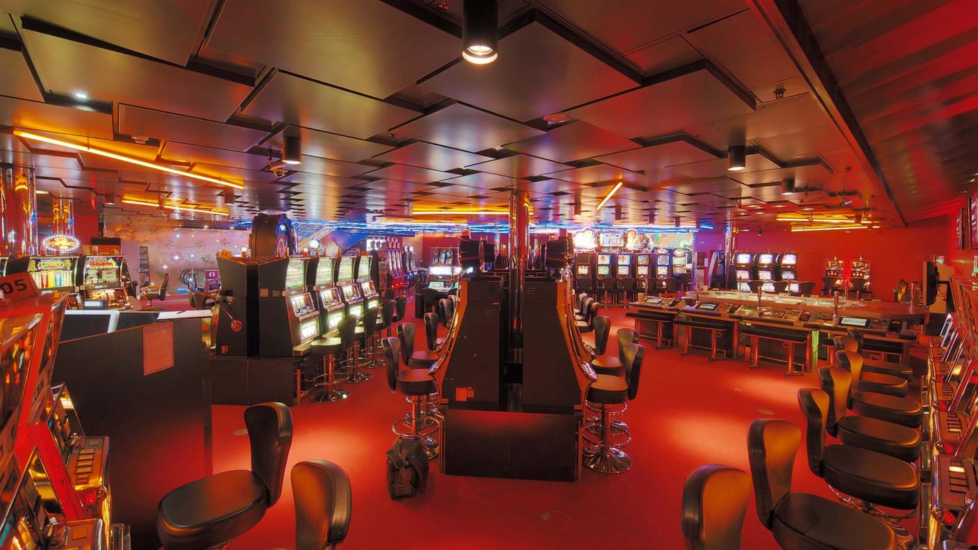 Il "livello 0" della sala da gioco luganese