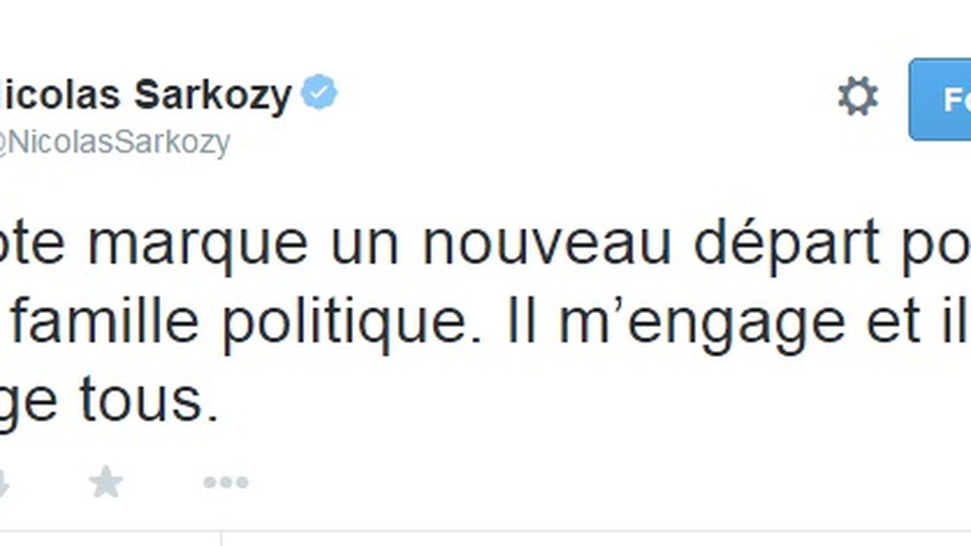 Il post di Sarkozy