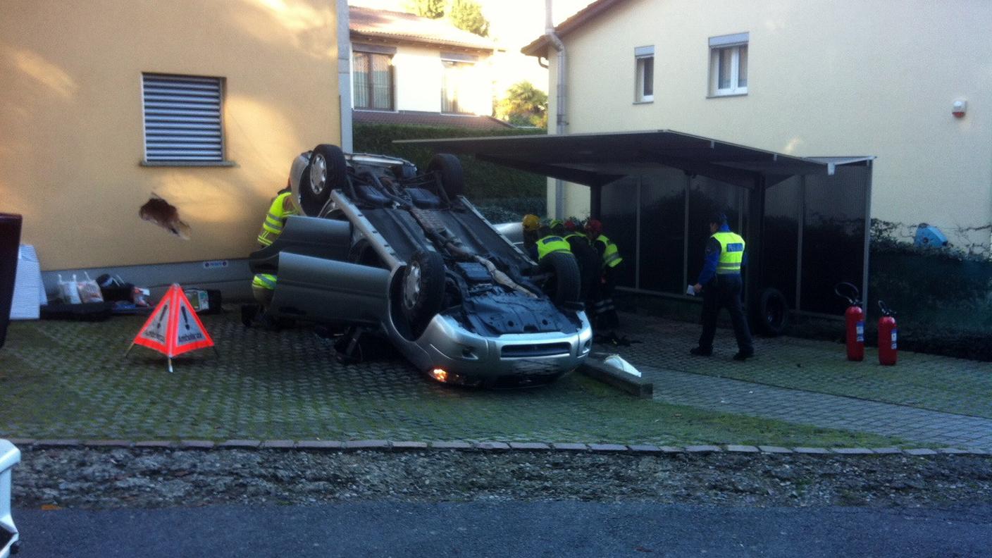 L'automobile protagonista dell'incidente