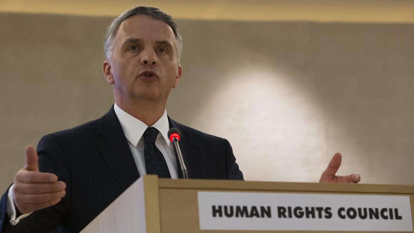 Il ministro degli esteri elvetico, Didier Burkhalter - archivio