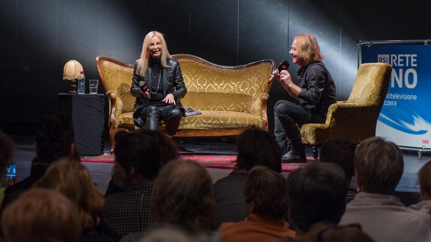 Patty Pravo con Gianluca Verga nello showcase di sabato