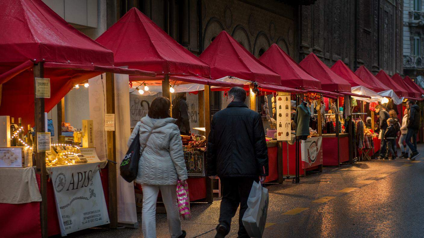 Sempre a Lugano, il mercatino di Natale per le vie del centro ©Ti-Press.jpg