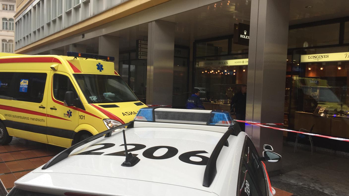 Intervenuta anche un'ambulanza