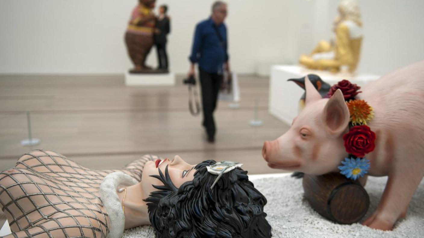 L'opera di Koons ''Fait d'hiver''