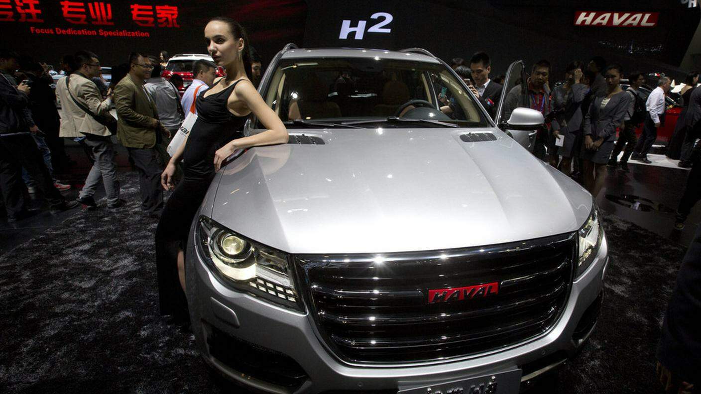 Una vettura della Great Wall esposta al "Cina auto show" di Pechino del 2014