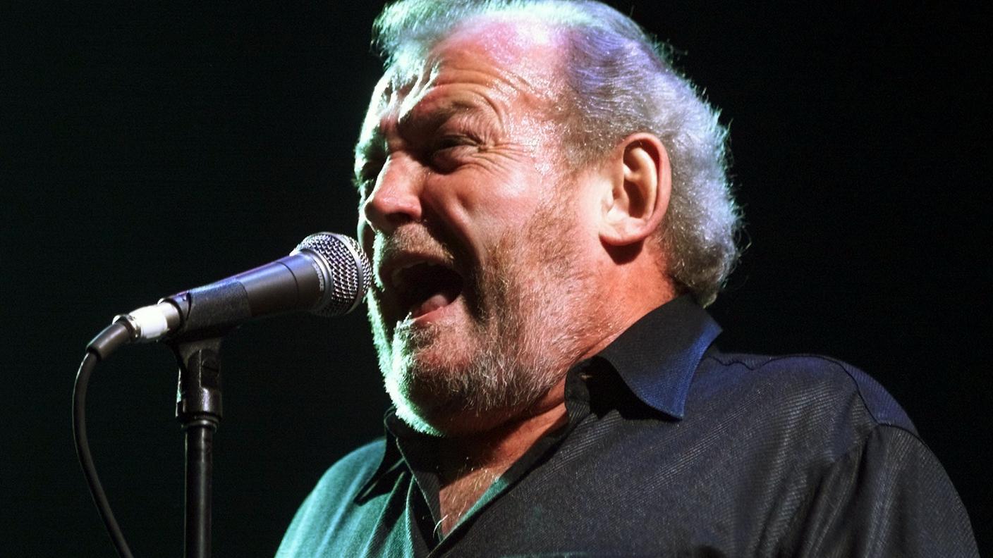 Durante un concerto nel 2000