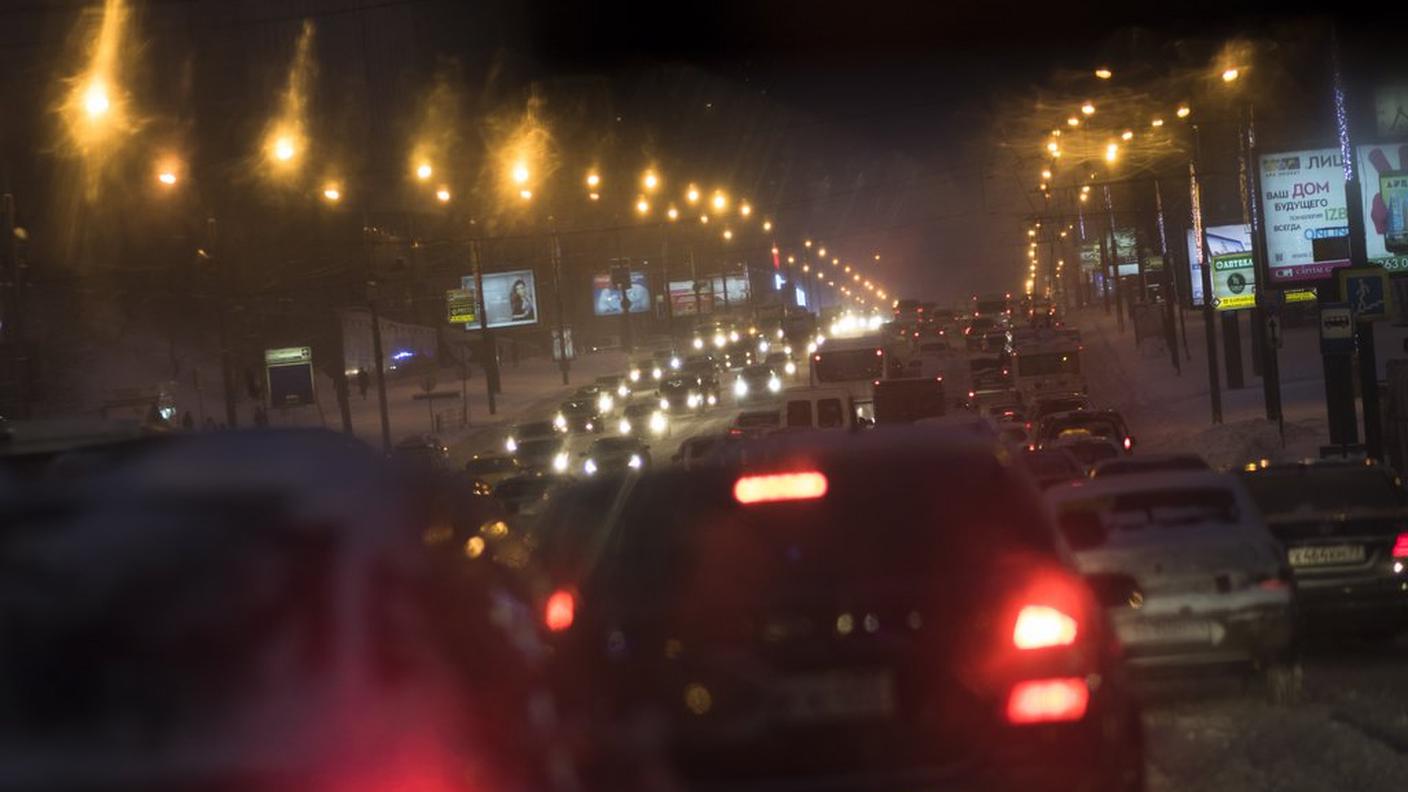 Le precipitazioni hanno gettato nel caos la capitale russa