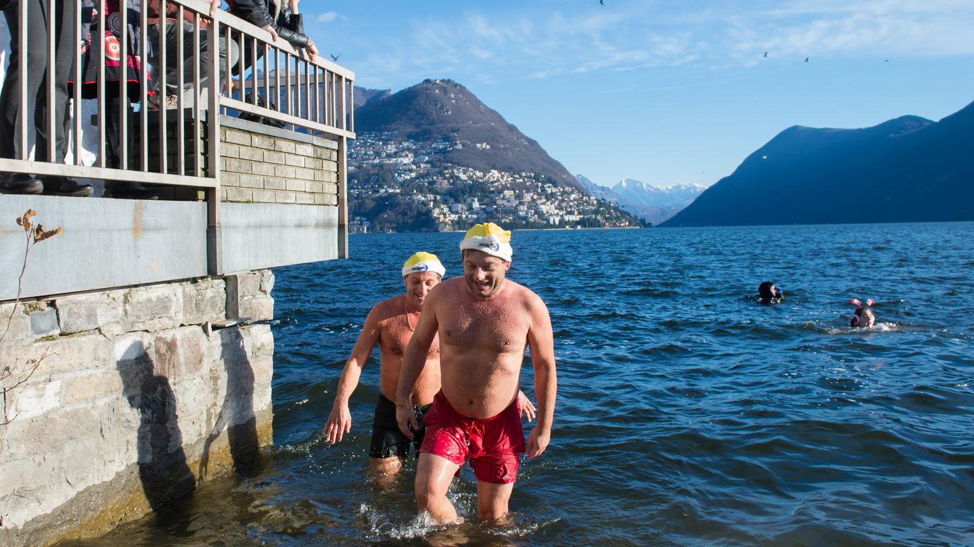 La temperatura dell'acqua era di 10 gradi