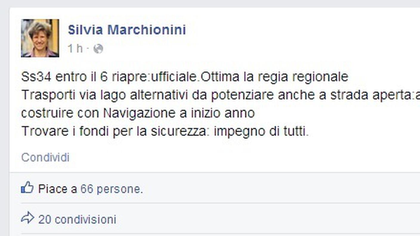Dal profilo Facebook di Silvia Marchionini