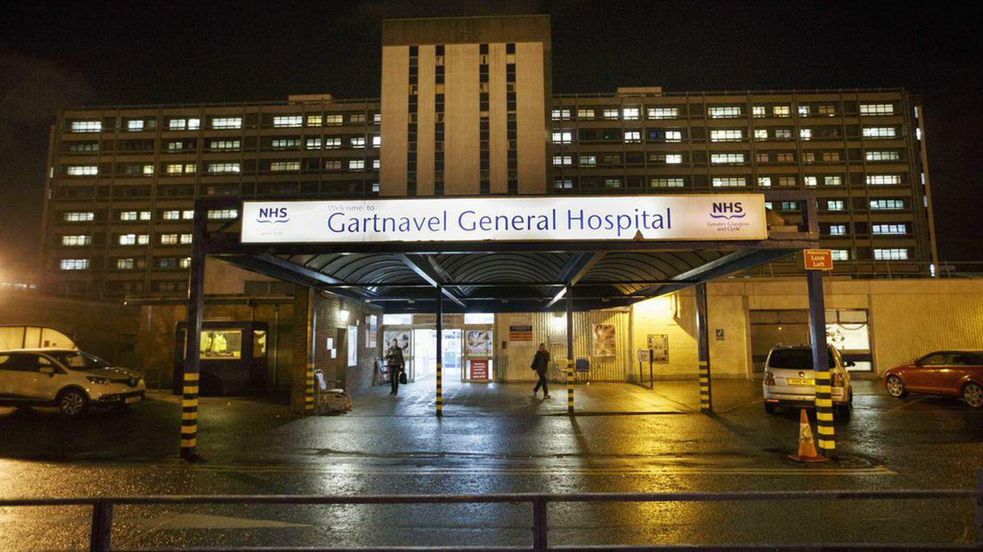 La donna è stata ricoverata al Gartnavel General Hospital di Glasgow