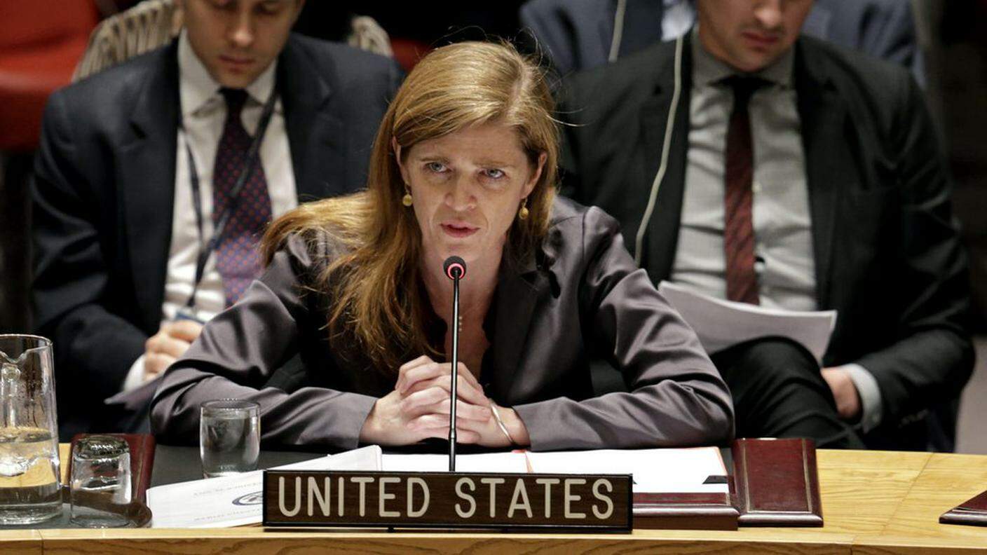 L'ambasciatrice statunitense all’ONU, Samantha Power