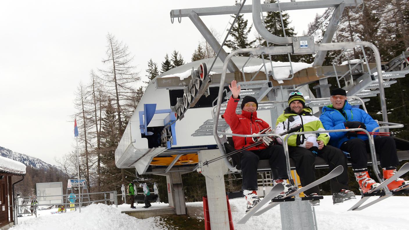 La sciovia a Bosco Gurin