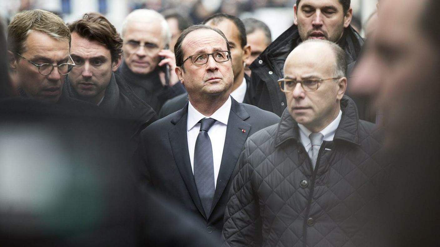L'arrivo del Presidente della repubblica François Hollande 