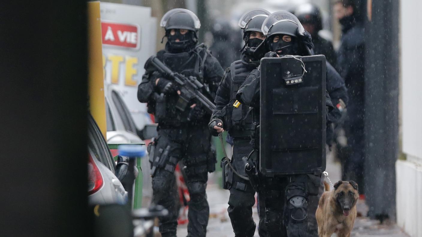 Un'immagine scattata a Montrouge giovedì mattina