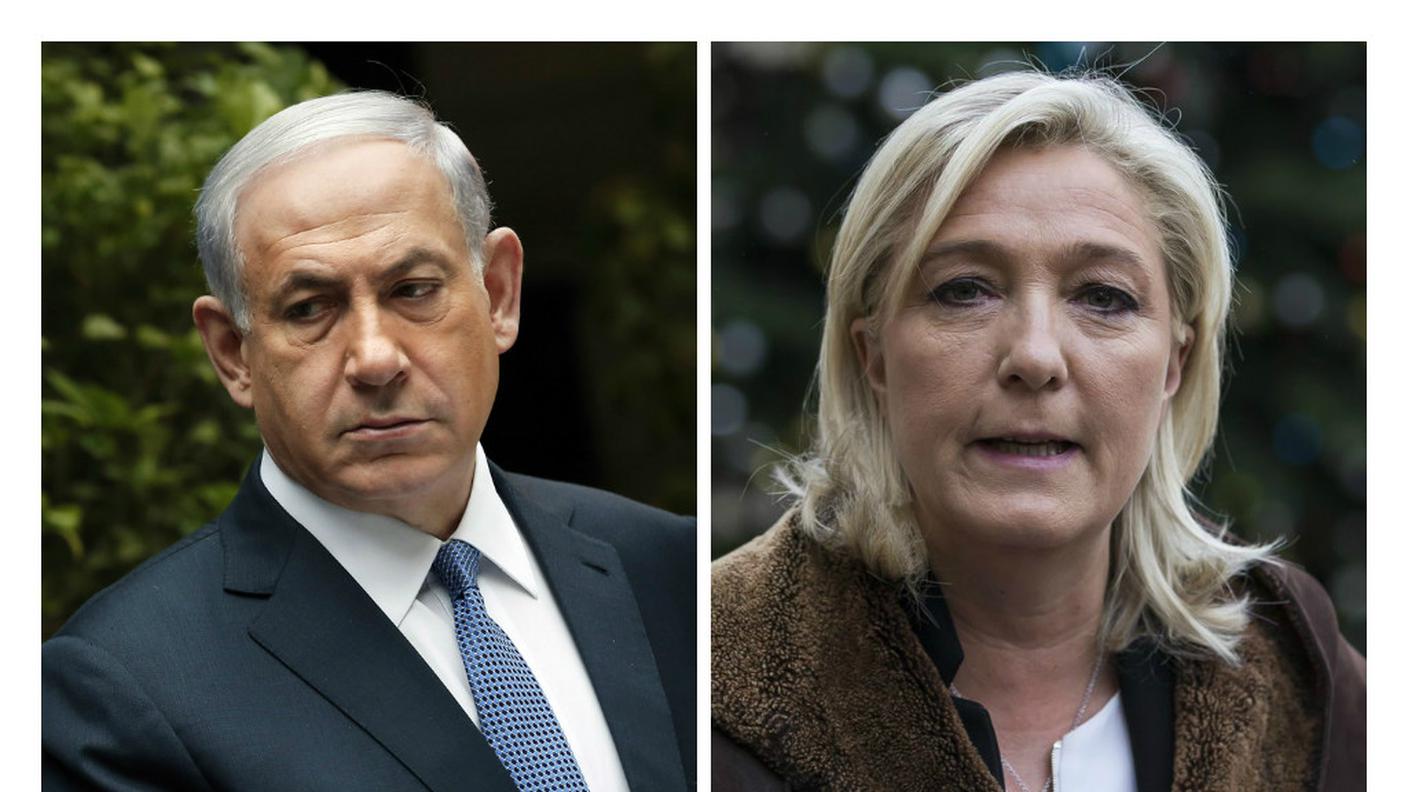 Il premier d'Israele e la leader del Front National