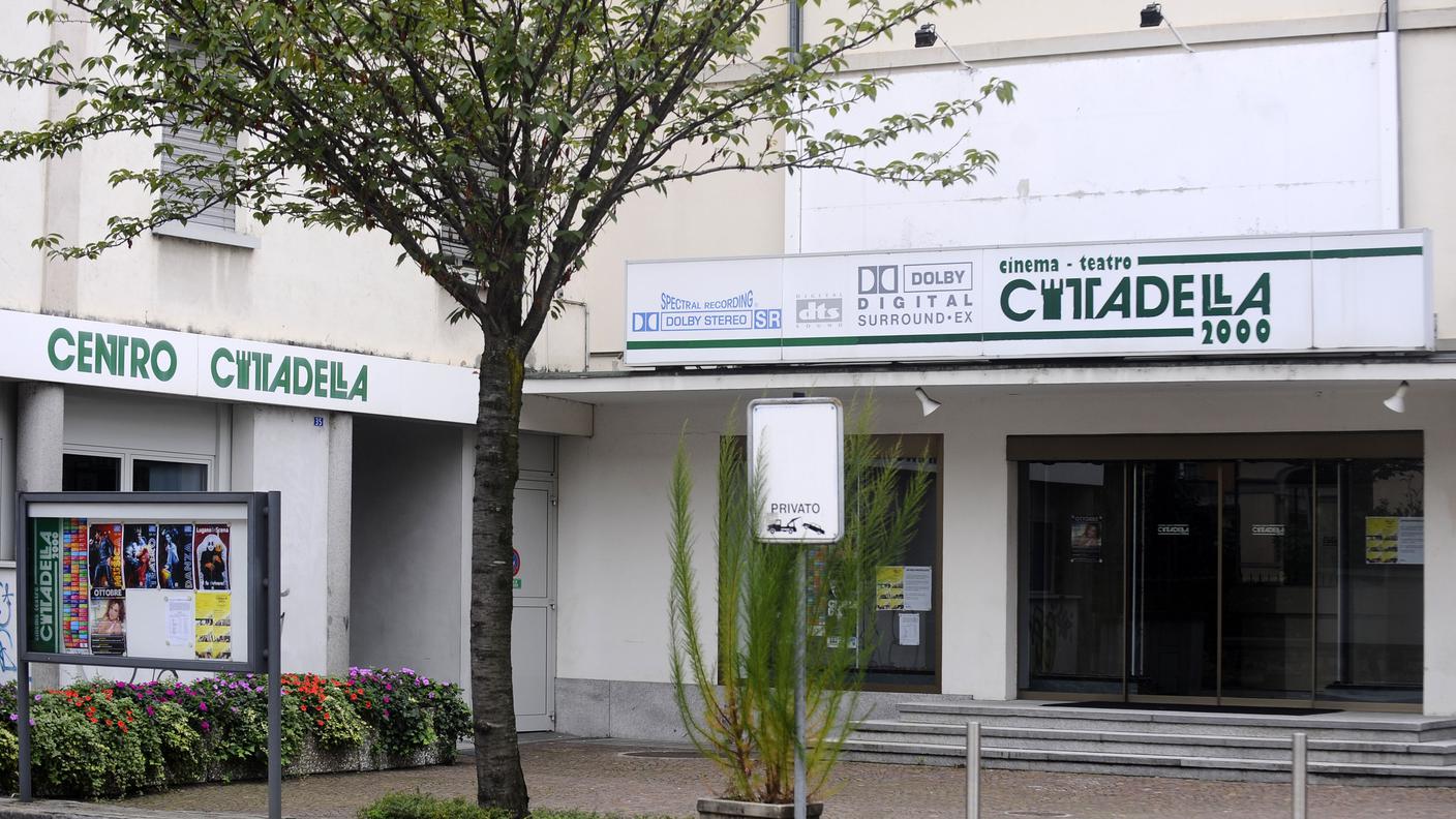 L'esterno del teatro Cittadella in corso Elvezia a Lugano 