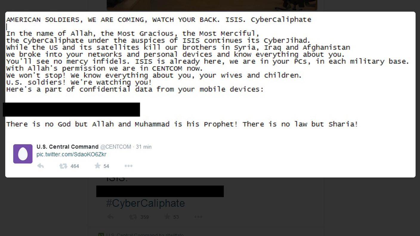 Il messaggio dei "cyberjihadisti"