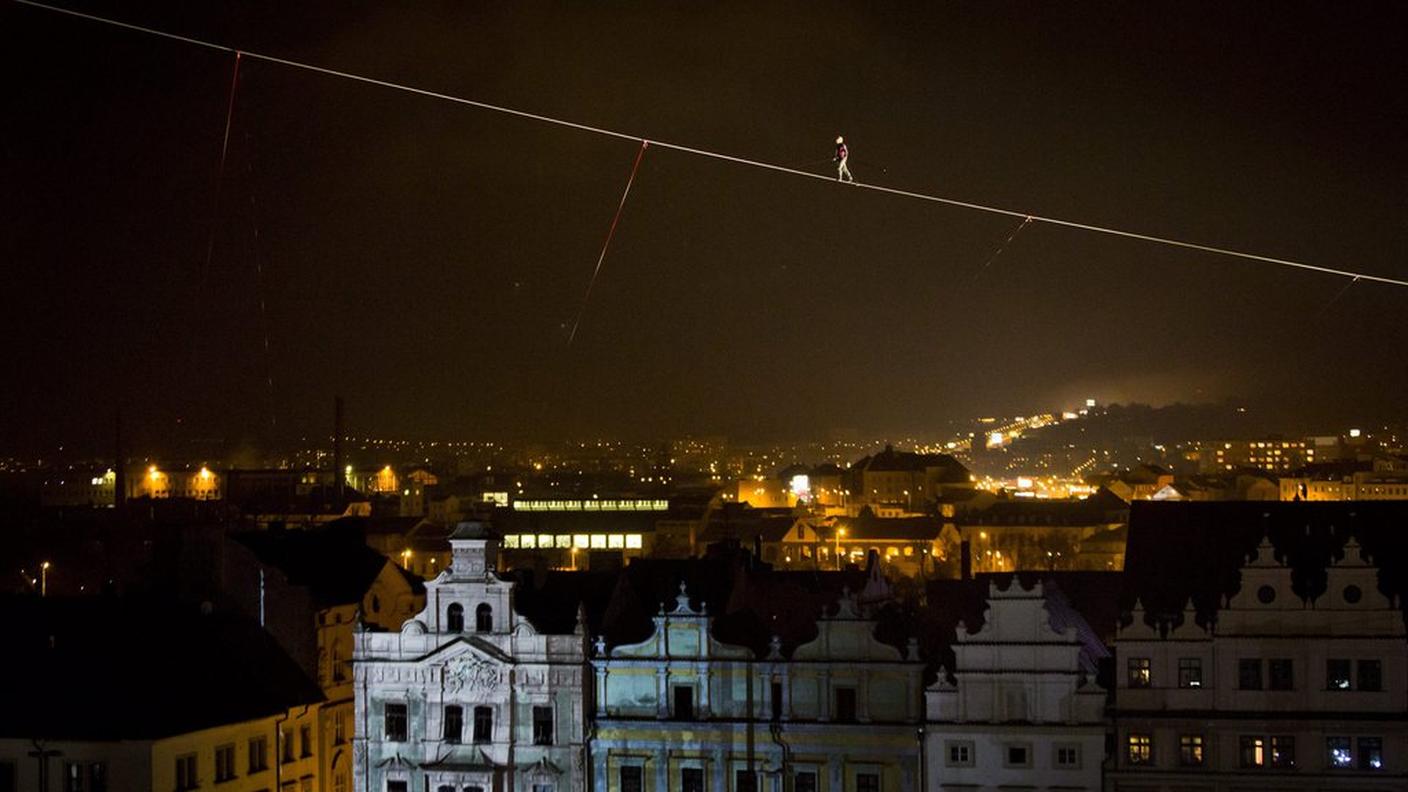 Un'immagine della camminata di Dimitri