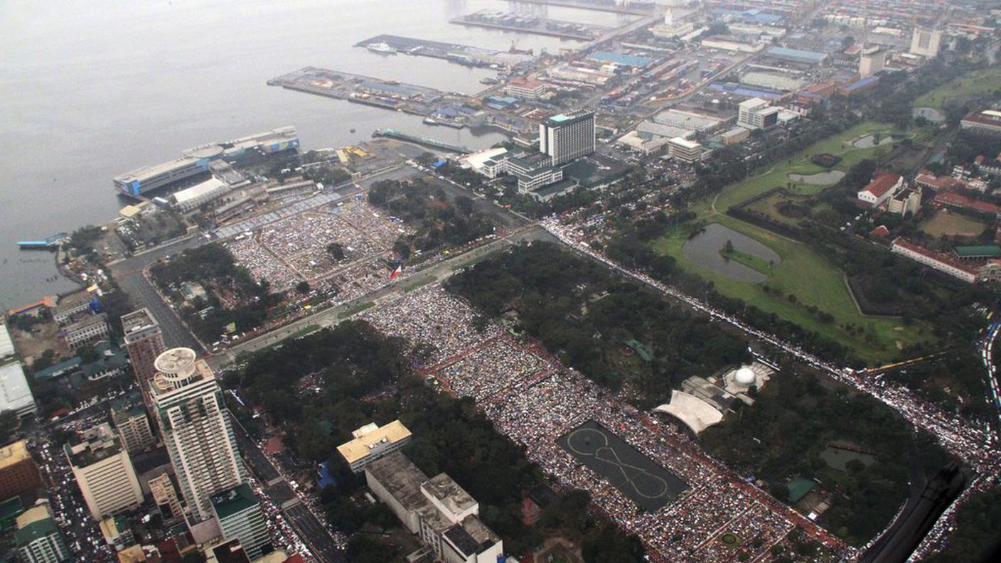 Manila invasa per ascoltare le parole del capo della Chiesa cattolica