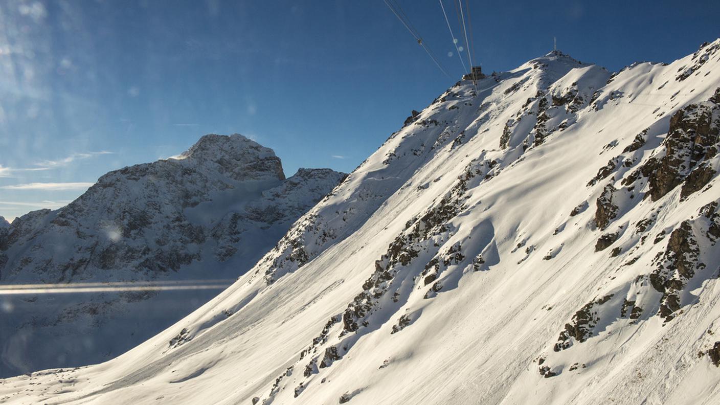Il pendio sud del Piz Nair, dove si è staccata la valanga