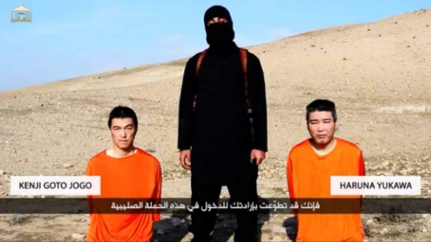 Immagini estratte dal video dell'IS