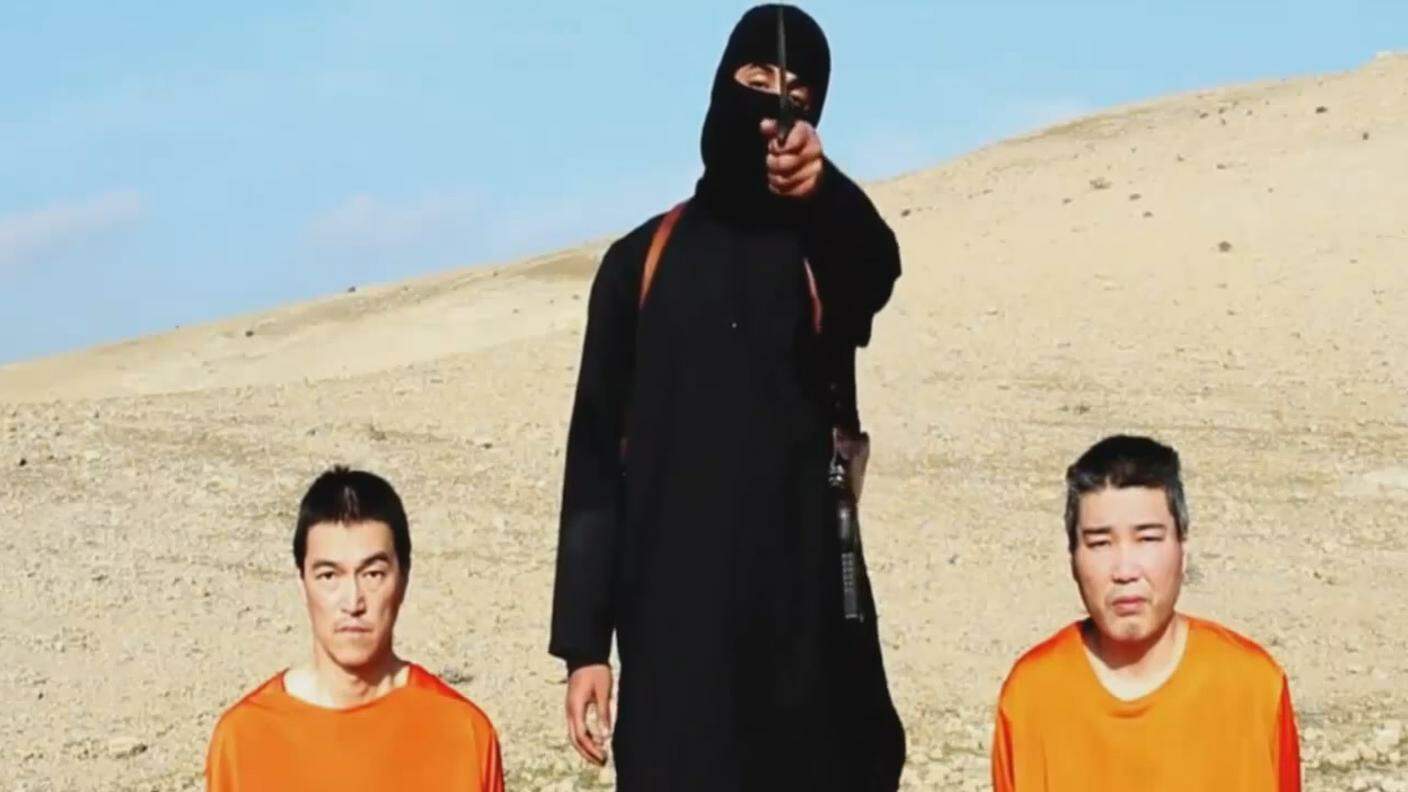 Immagini estratte dal video dell'IS