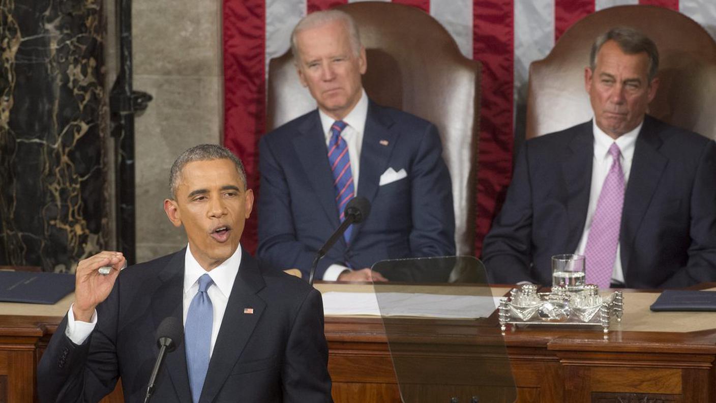 Barack Obama, durante il suo discorso sullo stato dell'Unione