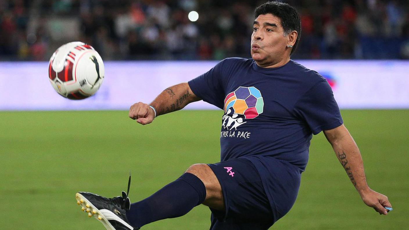 La leggenda del calcio Diego Armando Maradona