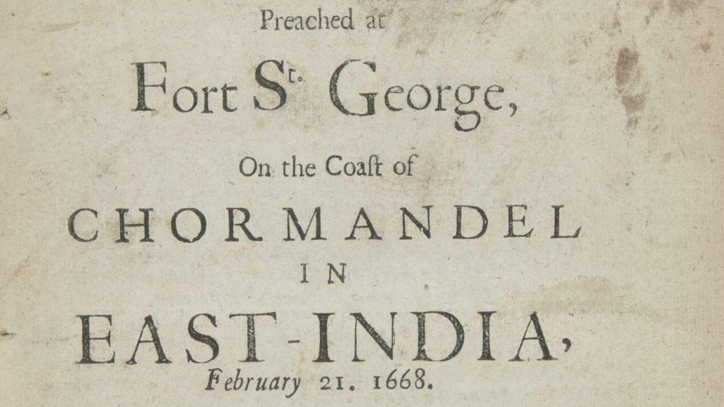 A_sermon_preached_at_Fort_St._George_on_the_coast_of_Chormandel_in_East_India,_February_21_1668.jpg