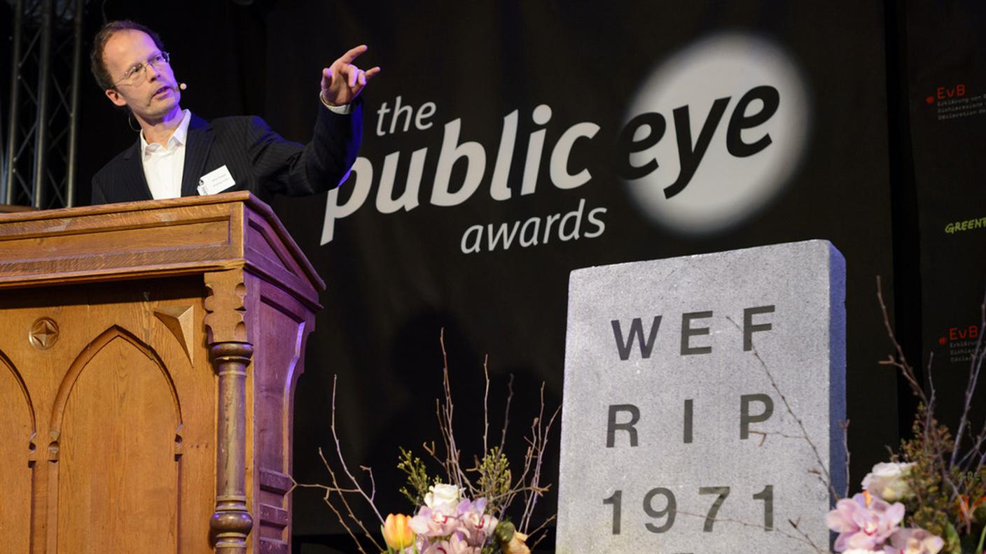 Il "Public Eye Lifetime Award" è stato consegnato venerdì a Davos