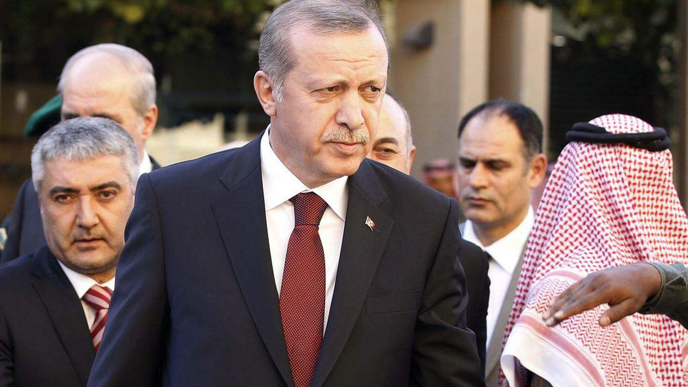 Il presidente turco Erdogan è stato uno dei primi ad arrivare
