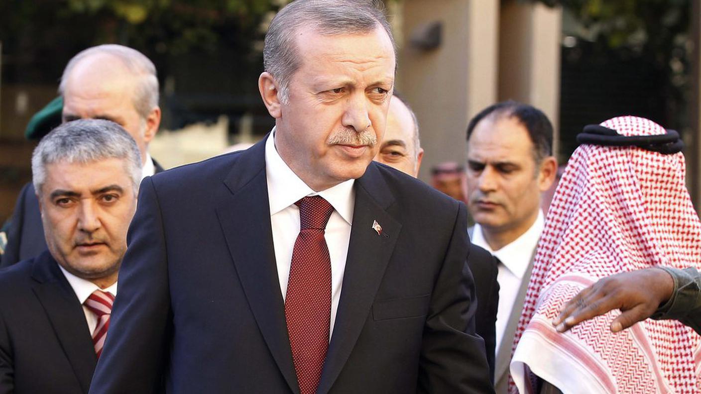 Il presidente turco Erdogan è stato uno dei primi ad arrivare