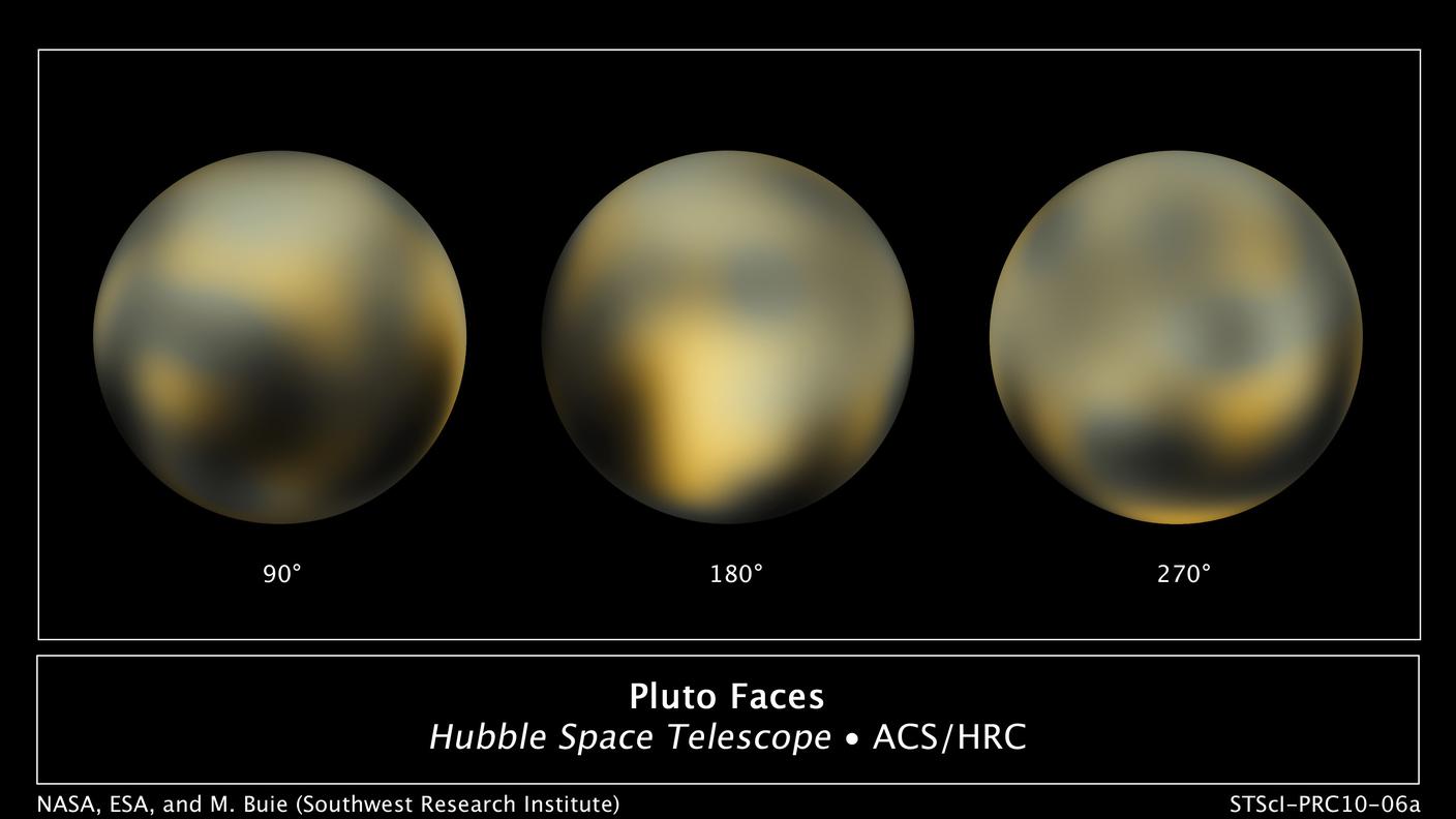 Le immagini più dettagliate mai avute di Plutone ottenute dal telescopio Hubble