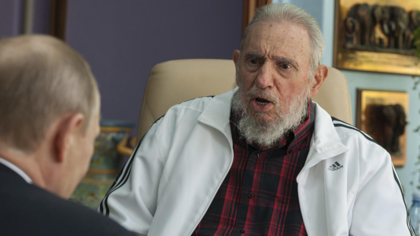 Una delle ultime immagini di Fidel Castro, risalente al luglio 2014