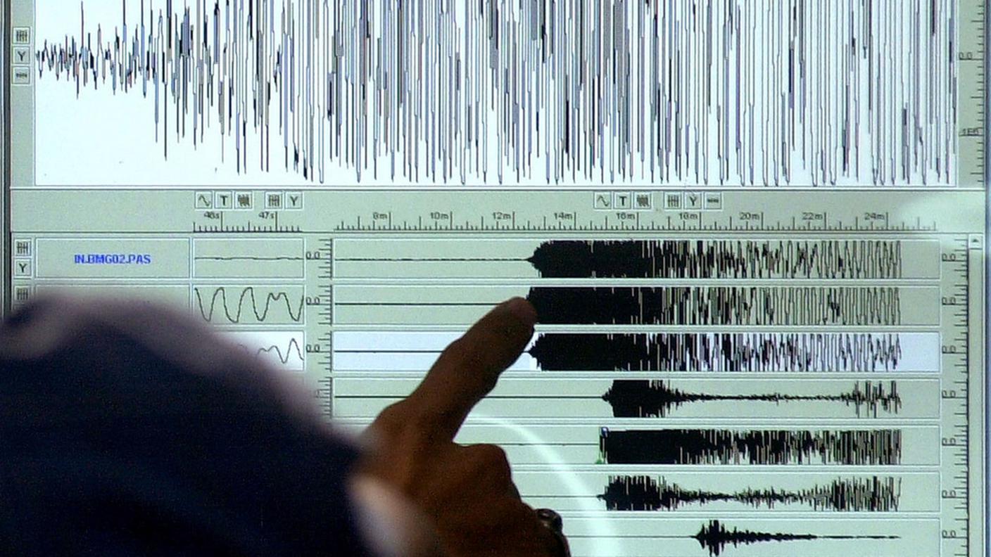 Rilevamento grafico di una serie di scosse