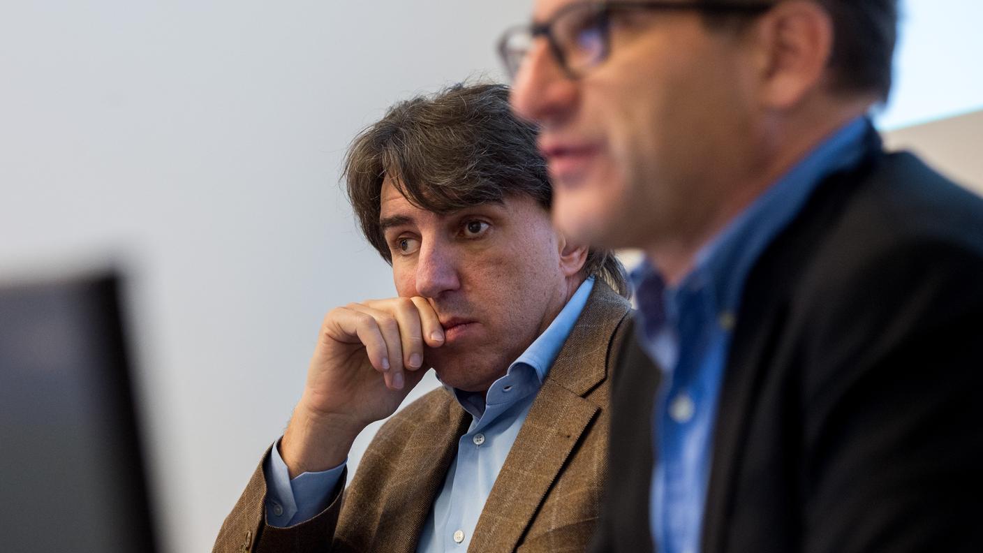 Manuele Bertoli (a sinistra), con Emanuele Berger, direttore Divisione della scuola e coordinatore DECS