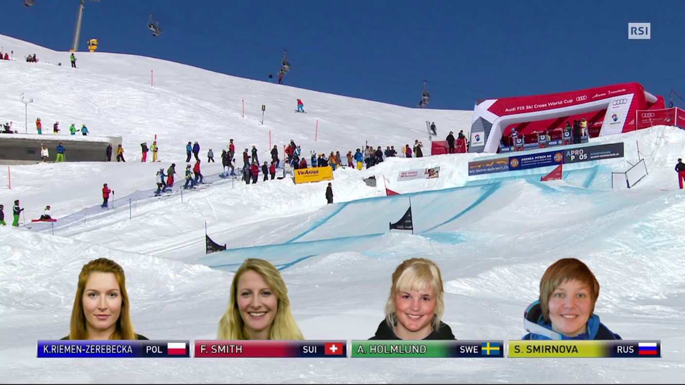 Skicross, la finale femminile di Arosa