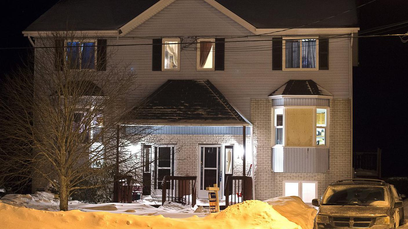 La casa dove uno dei quattro presunti terroristi si è tolto la vita in Canada